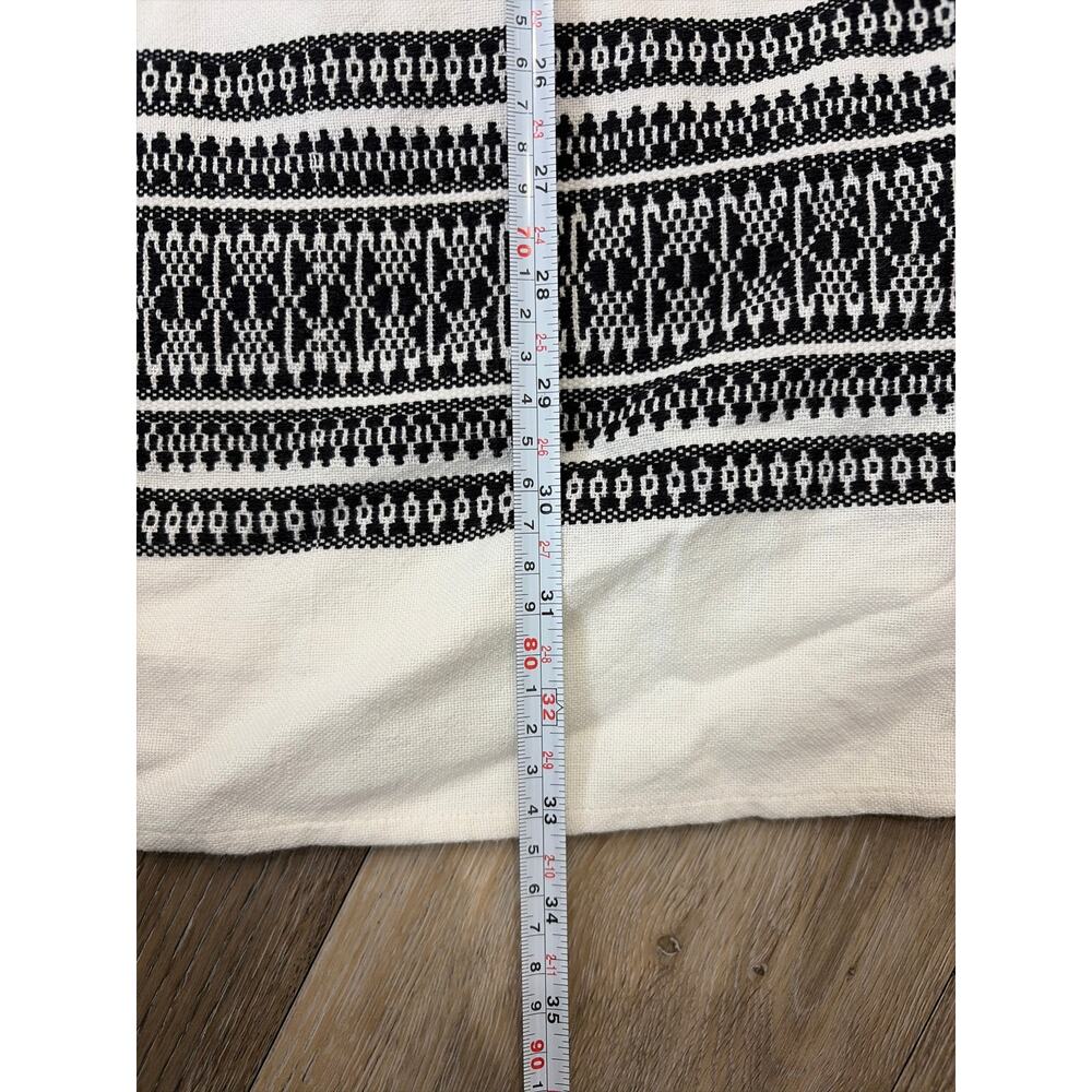Madewell Cabana Jacquard Shift Dress Womens Small NWT Ivory Black MSRP $158 - Picture 6 of 8